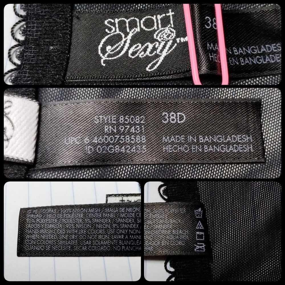 38D Smart & Sexy Strapless Corset Lace 15 Hooks (Flaw: Bowed Boning)